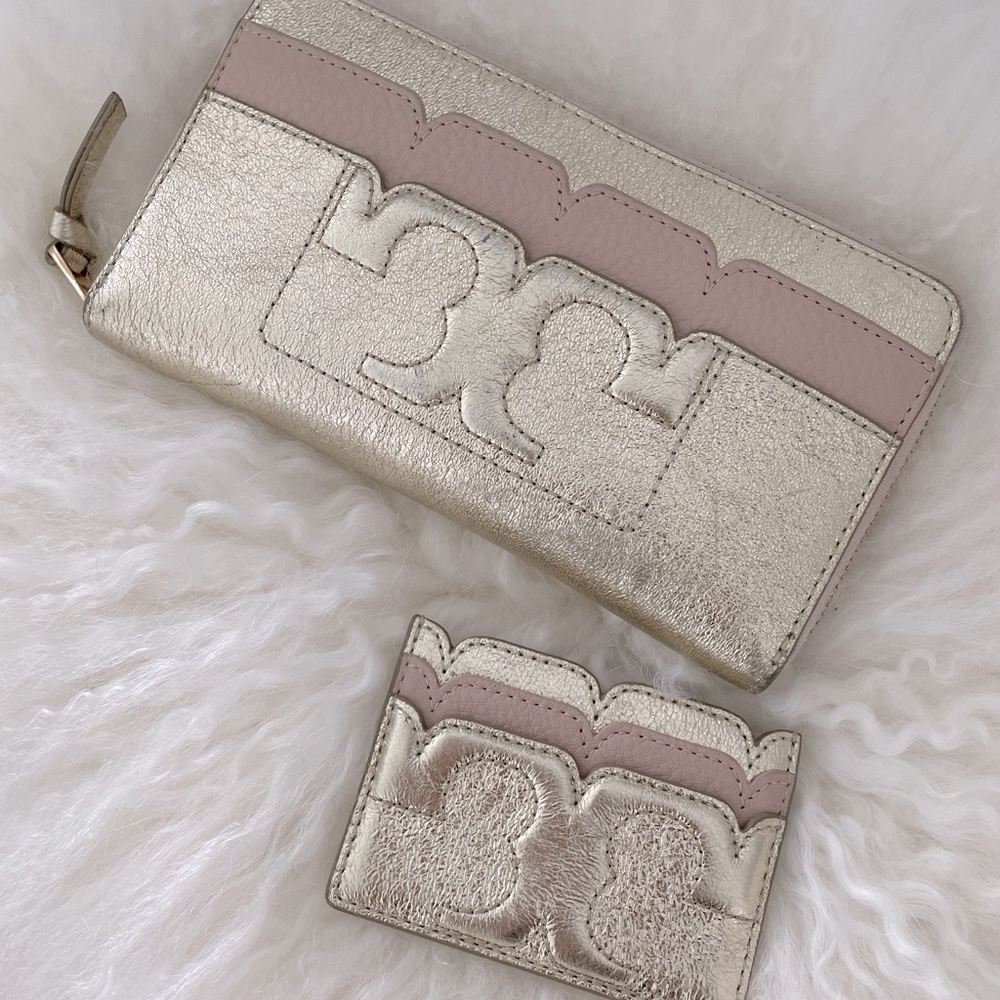TORY BURCH WALLET + CARD HOLDER